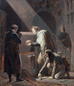 Dominique Vivant Denon (1747-1825) che ripone le ossa di Le Cid nella sua tomba da Alexandre Evariste Fragonard